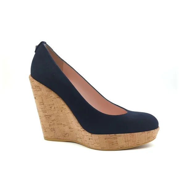 STUART WEITZMAN Suede Corkswoon Wedges-7.5 - Picture 2 of 15